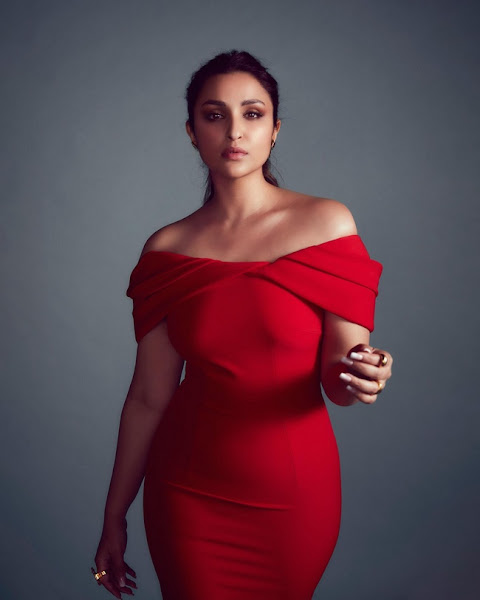 Parineeti Chopra looks nice in a red dress Flipkart