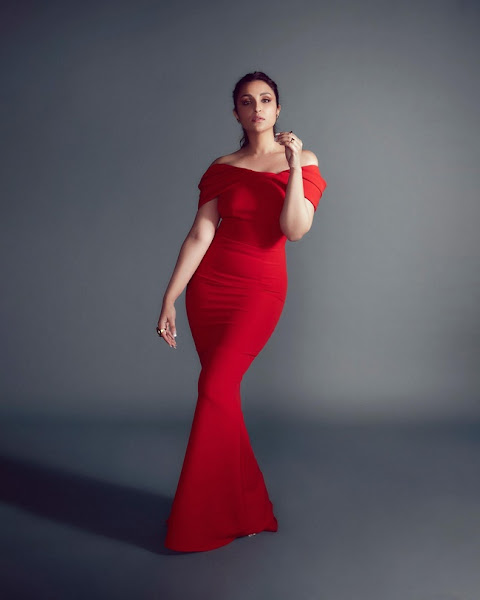 Parineeti Chopra looks nice in a red dress Flipkart