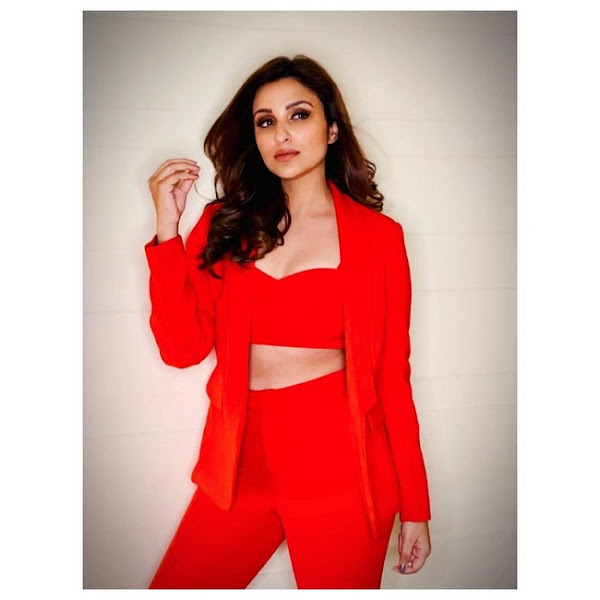 Parineeti Chopra looks nice in a red dress Flipkart