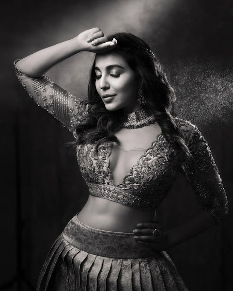 Parvati Nair Allurin Poses in Shiny Dress Flipkart