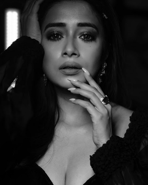 Tina Datta's Incredible Cliks in a Black Dress Flipkart