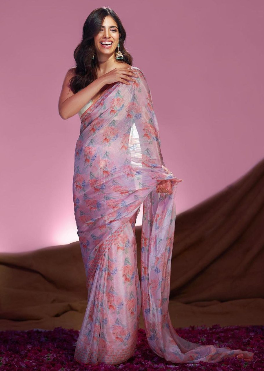 malavika mohanan in lilac saree by anita dongre malavika mohanan in lilac saree by anita dongre