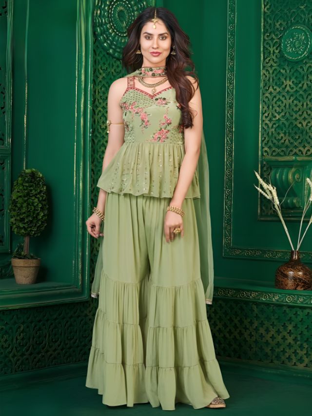 Know About Different Types of Suits for Ladies by Body Types Palazzo Suits for ladies