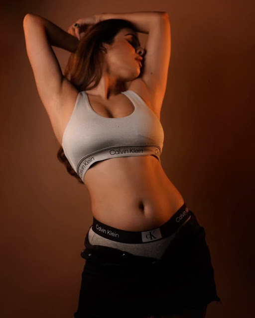 Neha Malik hot armpit and navel pics