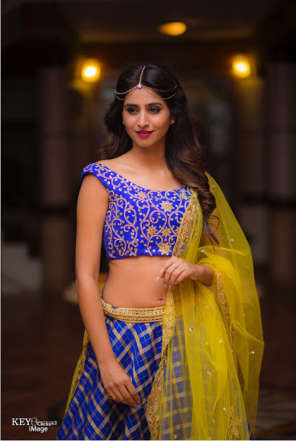 Varshini Sounderajan in a stunning traditional lehenga.