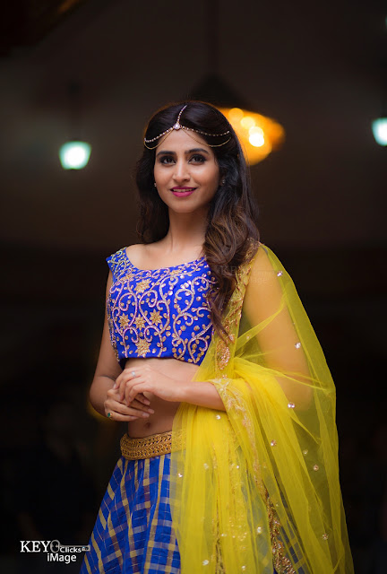 Varshini Sounderajan in a stunning traditional lehenga.