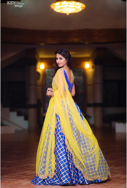 Varshini Sounderajan in a stunning traditional lehenga.