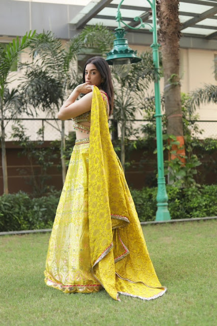 Fashion content creator Janvi Singh stuns in a traditional lehenga.