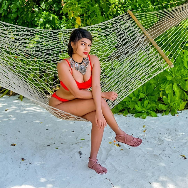 Navya Ramesh’s hot and glamorous bikini photoshoot.