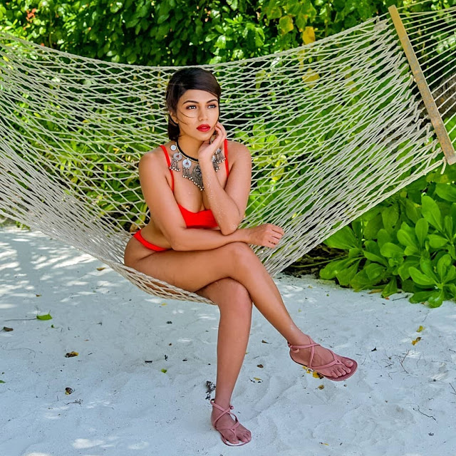 Navya Ramesh’s hot and glamorous bikini photoshoot.