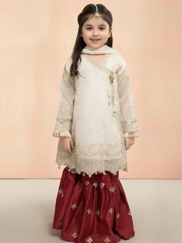 Fun Ways to Style Kids Sharara Suit for Any Occasion Kids Contrast Color Sharara Suit