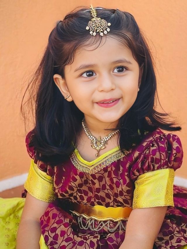Fun Ways to Style Kids Sharara Suit for Any Occasion Kids Sharara Suit with maang-tika