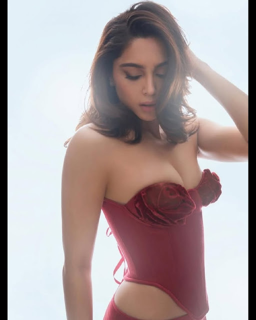 Sharwari Wagh posing confidently in a bikini during her latest photoshoot.