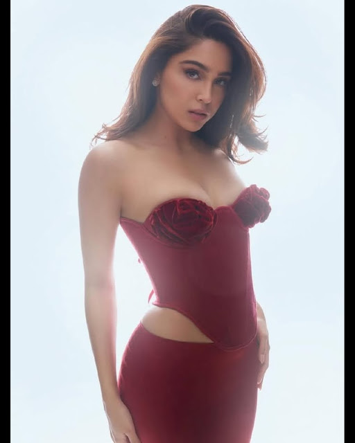 Sharwari Wagh posing confidently in a bikini during her latest photoshoot.