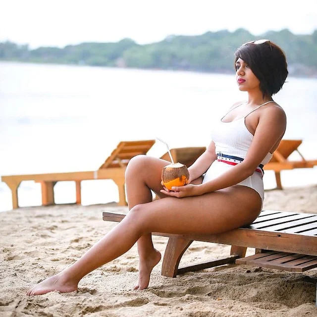 Navya Ramesh White Bikini Stunning Pics