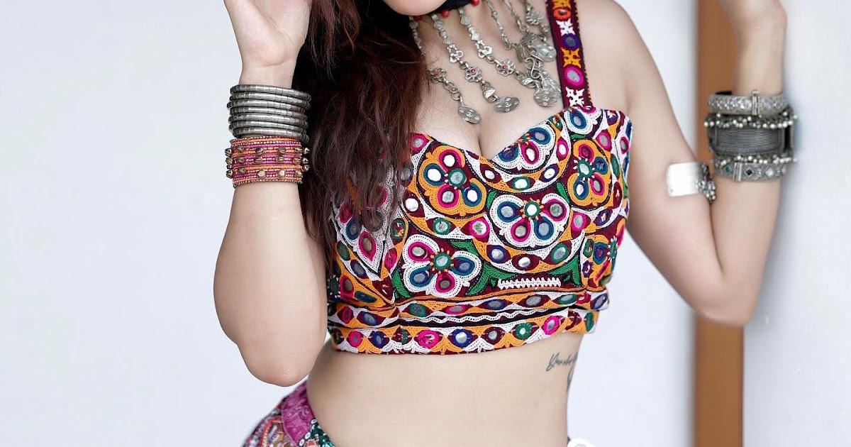 Palak Bhagavatiwala Charms in Colorful Dandiya Outfit Celebrity Sarees