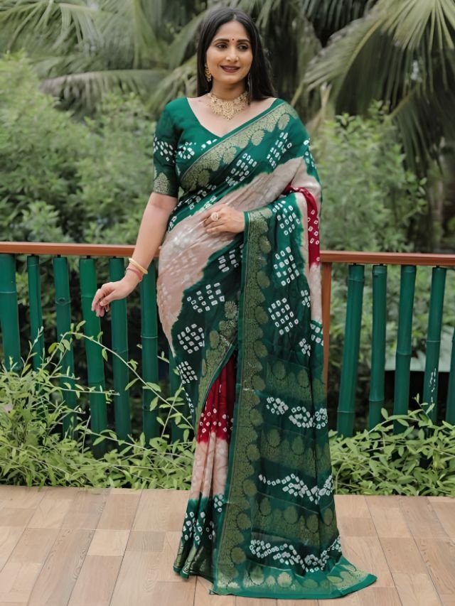 Bandhani Saree for Wedding Engagement