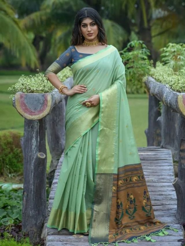 Chanderi Saree for Wedding Engagement