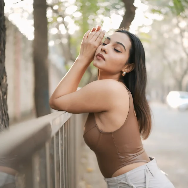 Neha Thakur in corset bodysuit