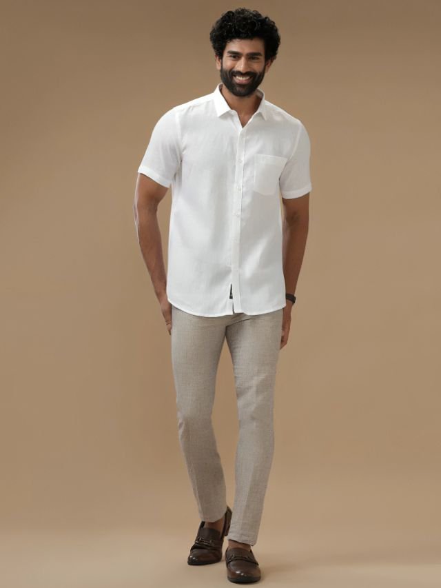 25+ Mens Shirt and Pant Combination Ideas for Every Age Group Pure Cotton Shirt and Linen Pants