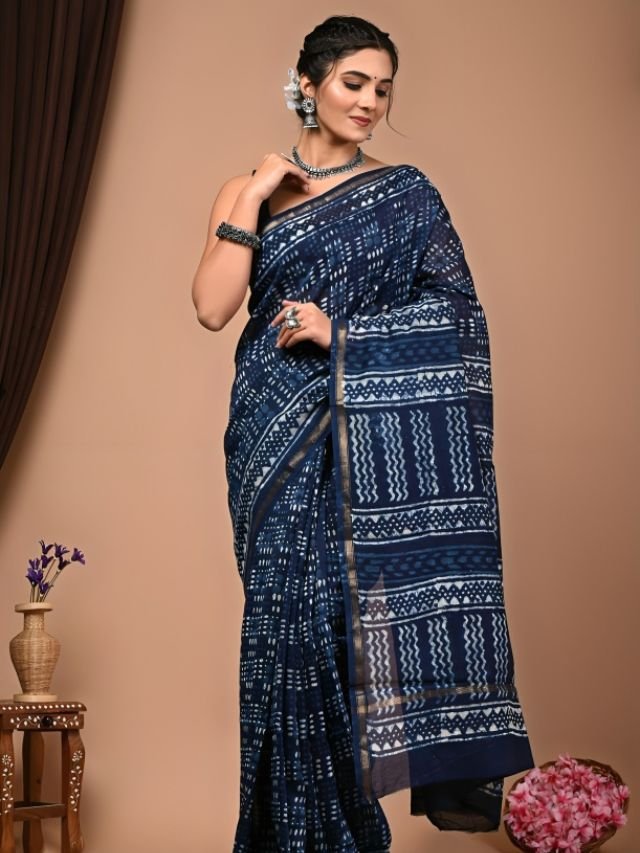 Different Types of Sarees of Different States in India: The Ultimate Guide for Saree Lovers Rajsthani Dabu Print Saree