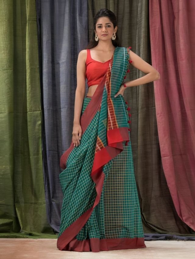 Different Types of Sarees of Different States in India: The Ultimate Guide for Saree Lovers Checked Sarees
