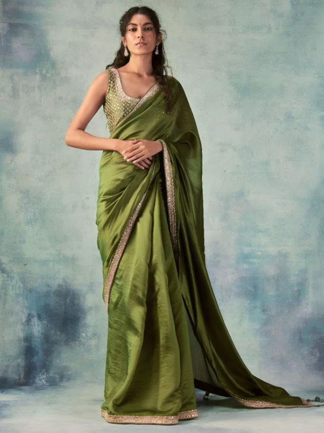 Different Types of Sarees of Different States in India: The Ultimate Guide for Saree Lovers Olive Green Sarees