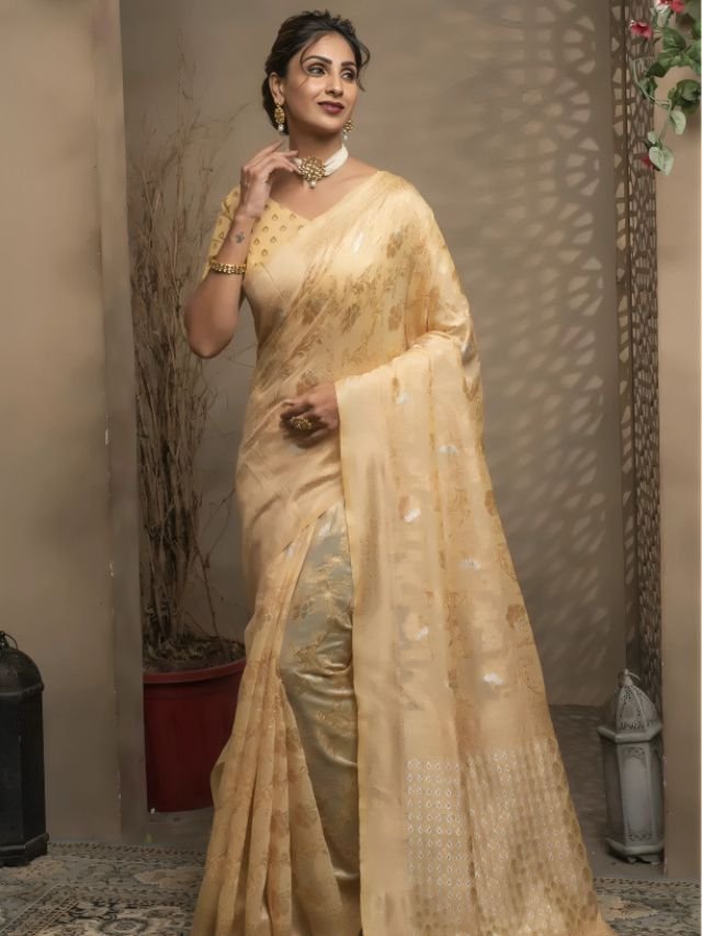 Different Types of Sarees of Different States in India: The Ultimate Guide for Saree Lovers Cream Color sarees