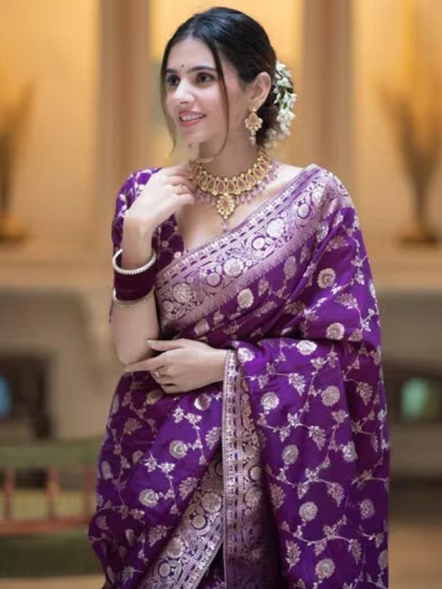 Different Types of Sarees of Different States in India: The Ultimate Guide for Saree Lovers Purple Sarees