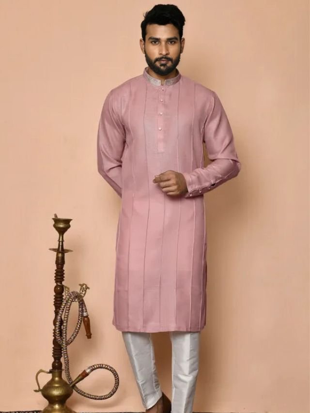 Mens Kurta Colors: What Are in Trend This Year? Mens Pink Kurta