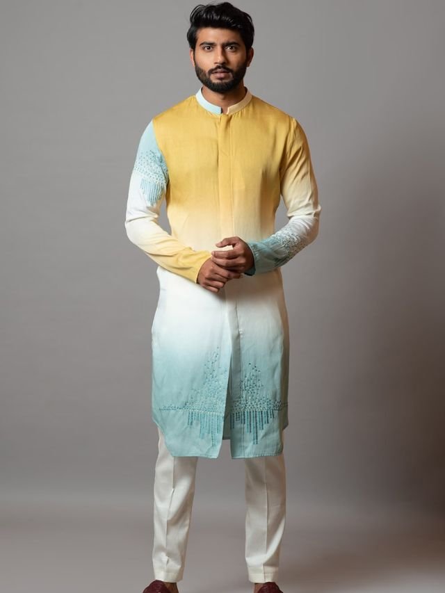Mens Kurta Colors: What Are in Trend This Year? Mens Ombre Kurta
