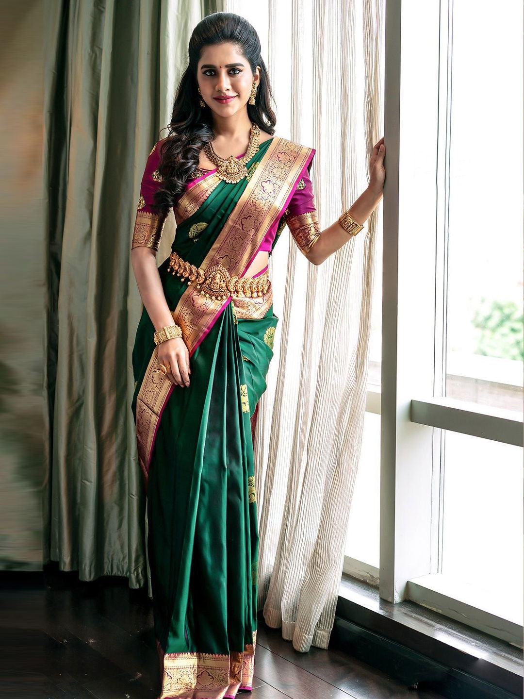 10 Types Of Indian Bridal Sarees Explained (With Prices) India Wedding Saree paithani-saree