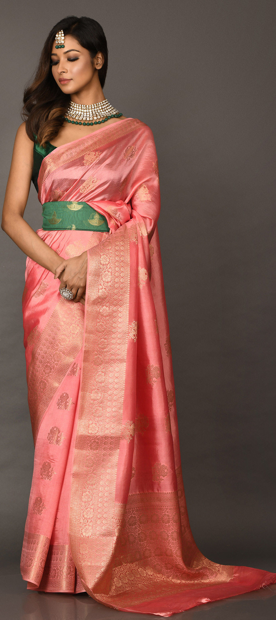 10 Types Of Indian Bridal Sarees Explained (With Prices) India Wedding Saree banarasi-silk-saree