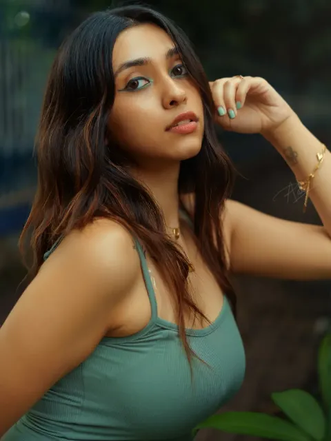 Alivia in sage green ribbed slip dress