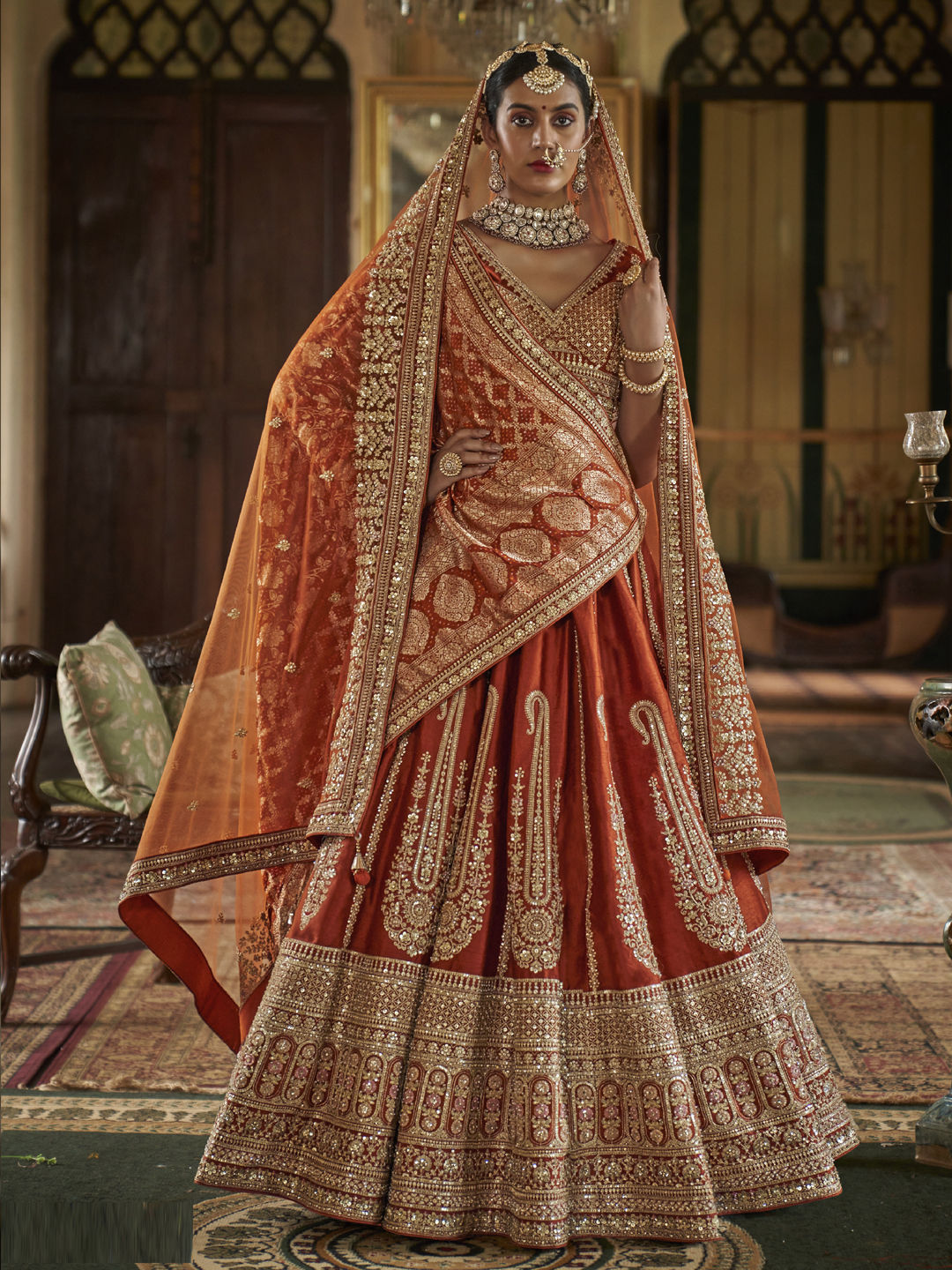 Best Bridal and Party Wear Lehengas: Complete Breakdown India Wedding Saree silk-bridal-lehenga