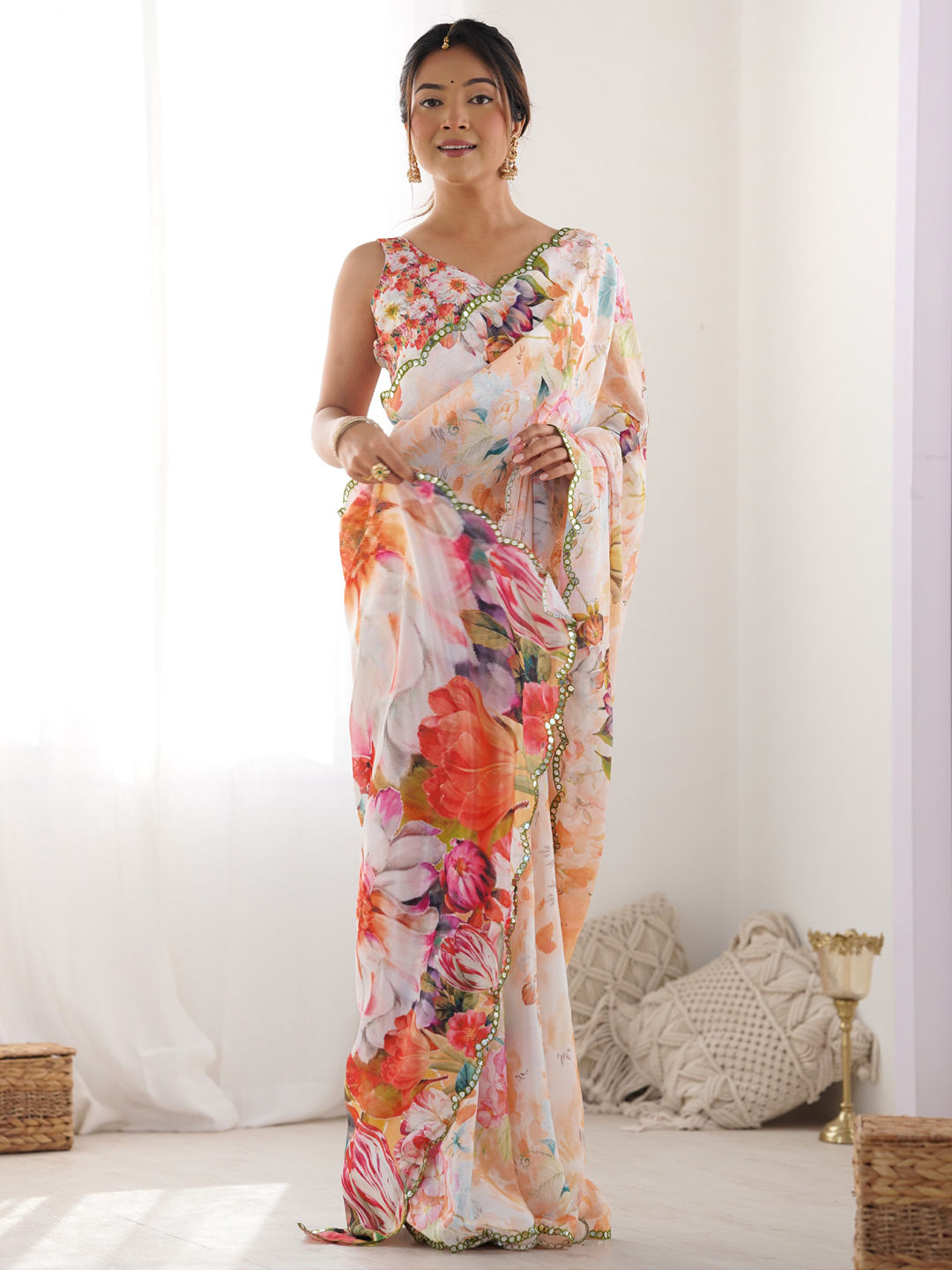 Boss Lady Vibes: 10 Saree Styles For A Confident Office Look India Wedding Saree printed-saree