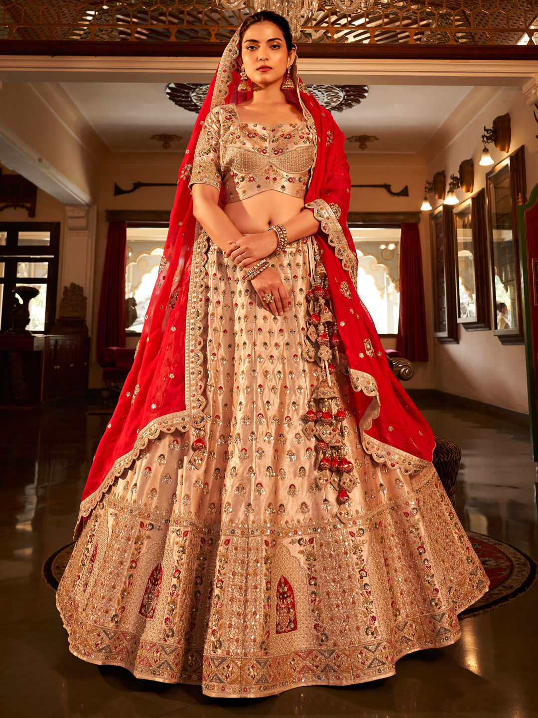 resham-lehenga