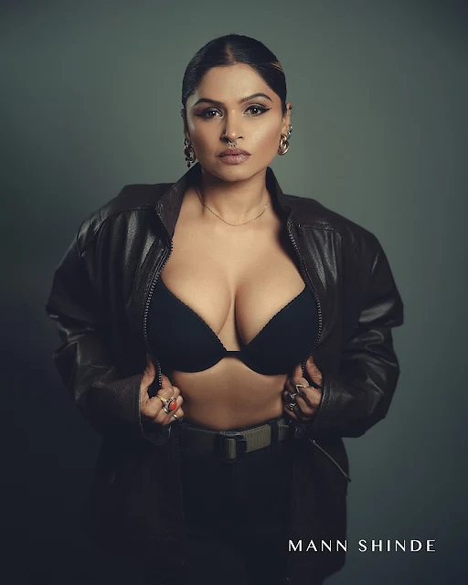 Bhavana Karekar in black top and dark trousers