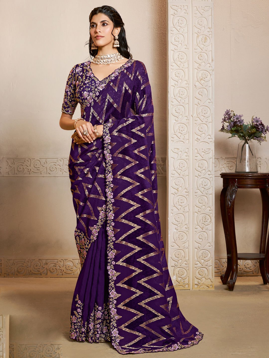 velvet-bridal-sarees