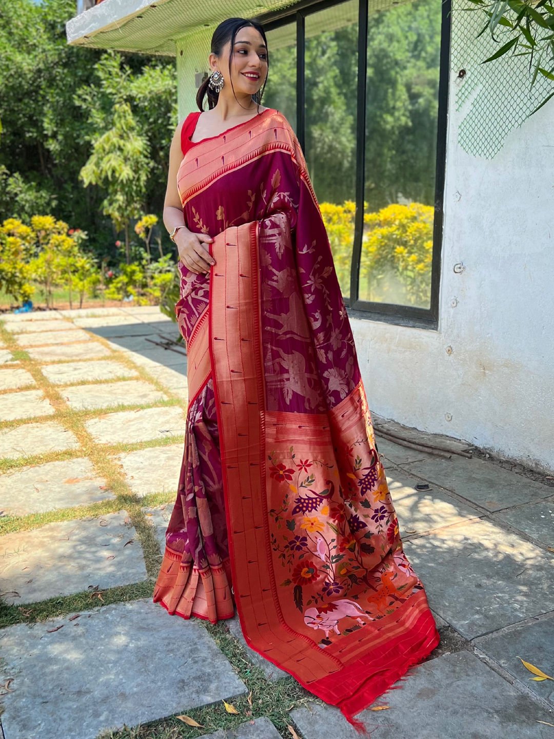floral-paithani-sarees