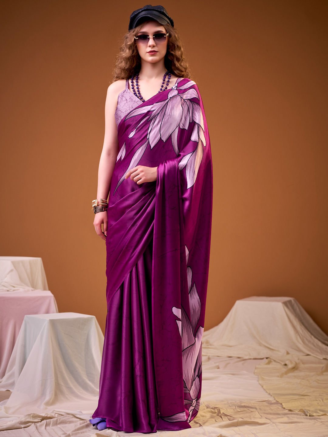 The Complete Encyclopedia Of Indian Sarees: 26 Types, Fabrics, Weaves & Regional Styles Explained India Wedding Saree satin-silk-saree