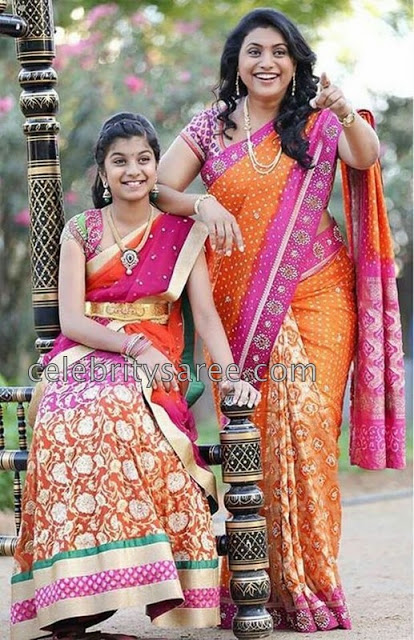 Roja Daughter Half Saree Sarees
