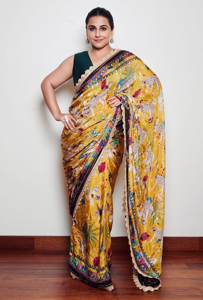 Vidya Balan’s saree for “Sherni” promotions will awaken the explorer in you! Vidya Balan’s saree for “Sherni” promotions will awaken the explorer in you! Vidya Balan