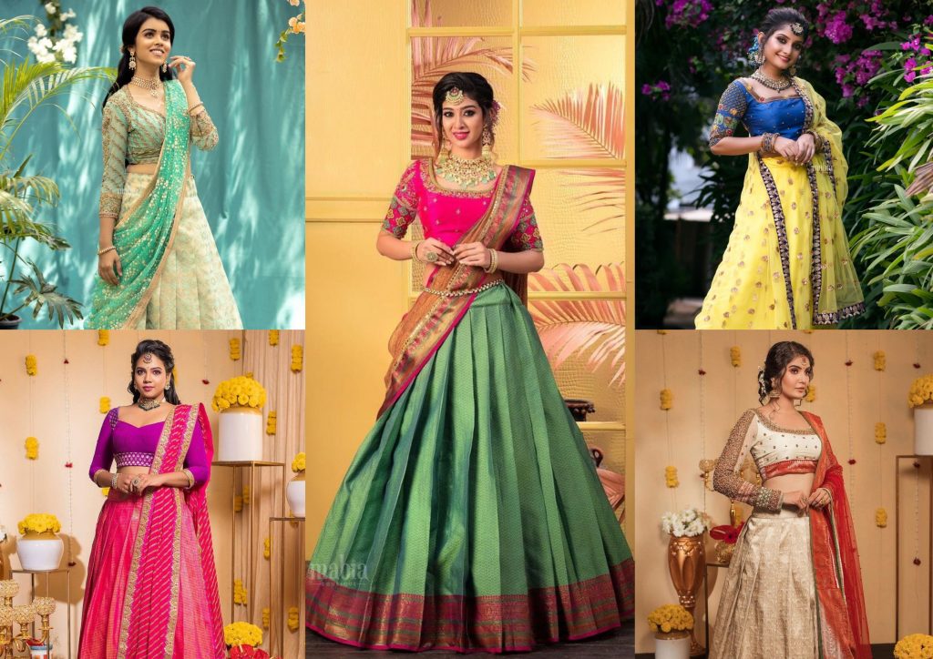 This Brand Customizes The Best Traditional Half Sarees! Sarees