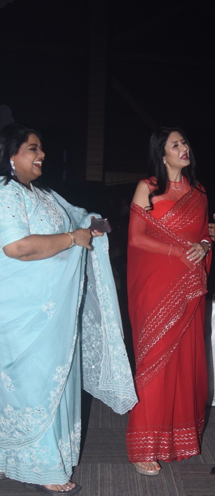 Deepti Bhatnagar graces”Pelli SandaD” pre-release event in a red saree! Celebrity Sarees