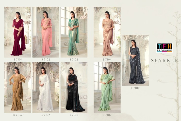 TFH Sparkle Designer Sarees TFH Sparkle Designer Sarees Sarees