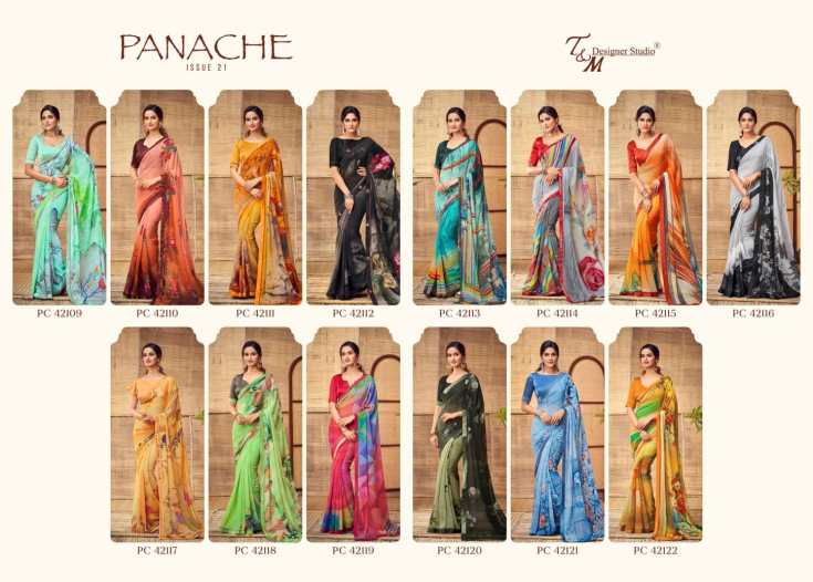TM Panache Vol 21 Pure Digital Printed Sarees Sarees