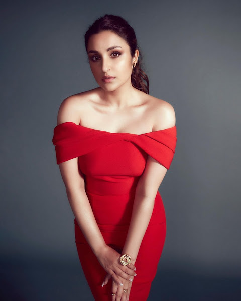 Parineeti Chopra looks nice in a red dress Flipkart