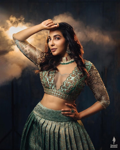 Parvati Nair Allurin Poses in Shiny Dress Flipkart