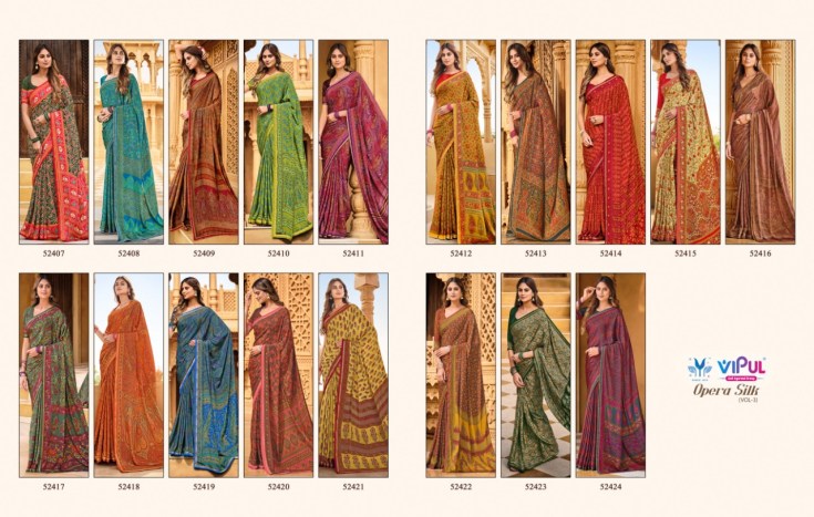 Vipul Opera Silk Sarees Sarees
